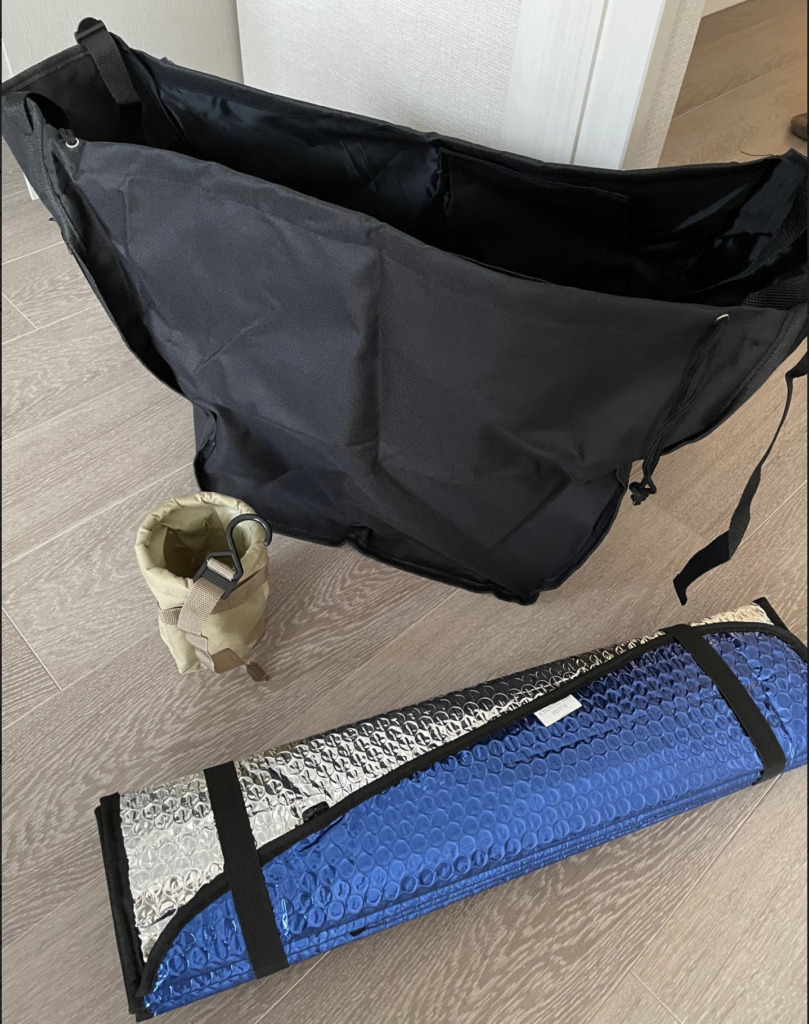 断熱消臭シェード、ドリンクフォルダ、ハンモックバック